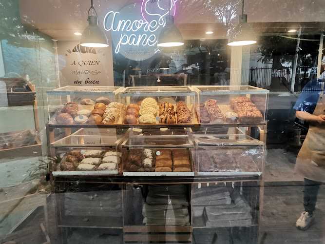 Fotografia tomada fuera de Amore e Pane - Panadería en Coyoacán, CDMX