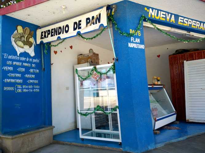 Fotografia tomada fuera de Expendio de pan Nueva Esperanza - Panadería en Santa María Huazolotitlán, Oax.