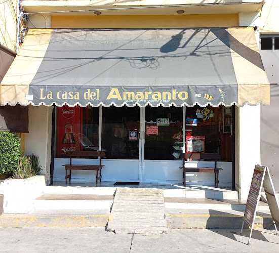 Fotografia tomada fuera de La Casa del Amaranto - Tienda de alimentos naturales en Capulhuac de Mirafuentes, Edomex.