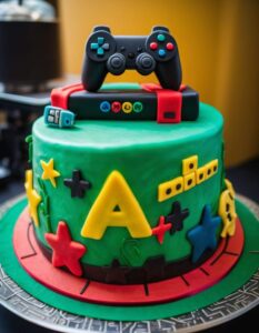 Pastel de misterio con pistas y elementos detectivescos.